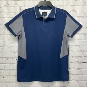 Marc Asher Golf Polo Men's Size L Blue Athleisure Sporty Business Casual Travel